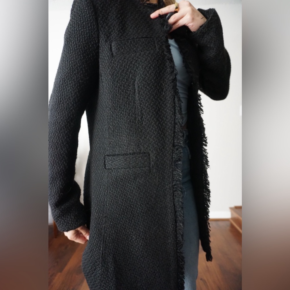 Black Tweed Jacket Size US 4